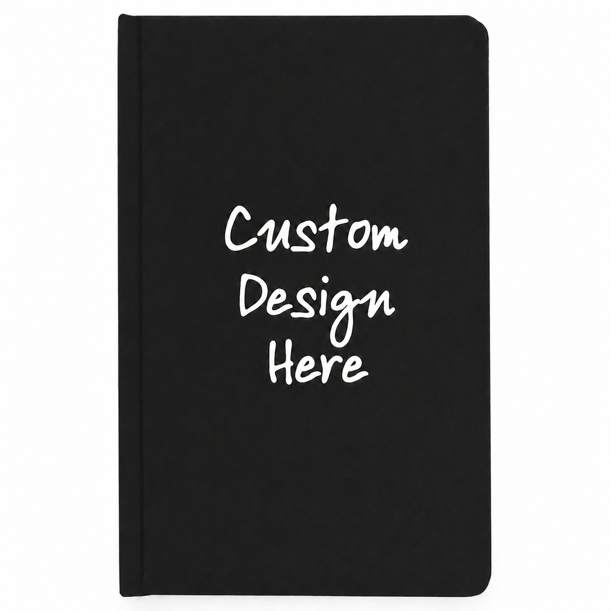 Custom Engraved Journal – Black Cat Floral Design, Personalized Notebook