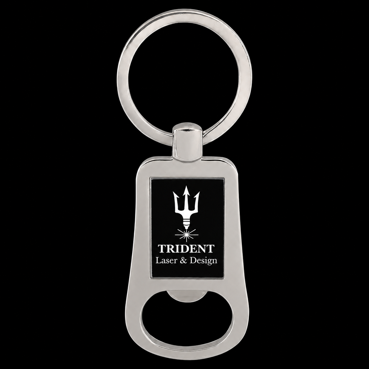 Custom Engraved Bottle Opener Keychain | Business Logo Gift