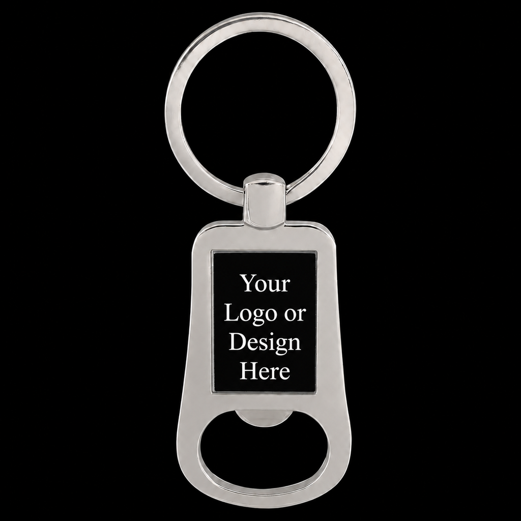 Custom Engraved Bottle Opener Keychain | Business Logo Gift