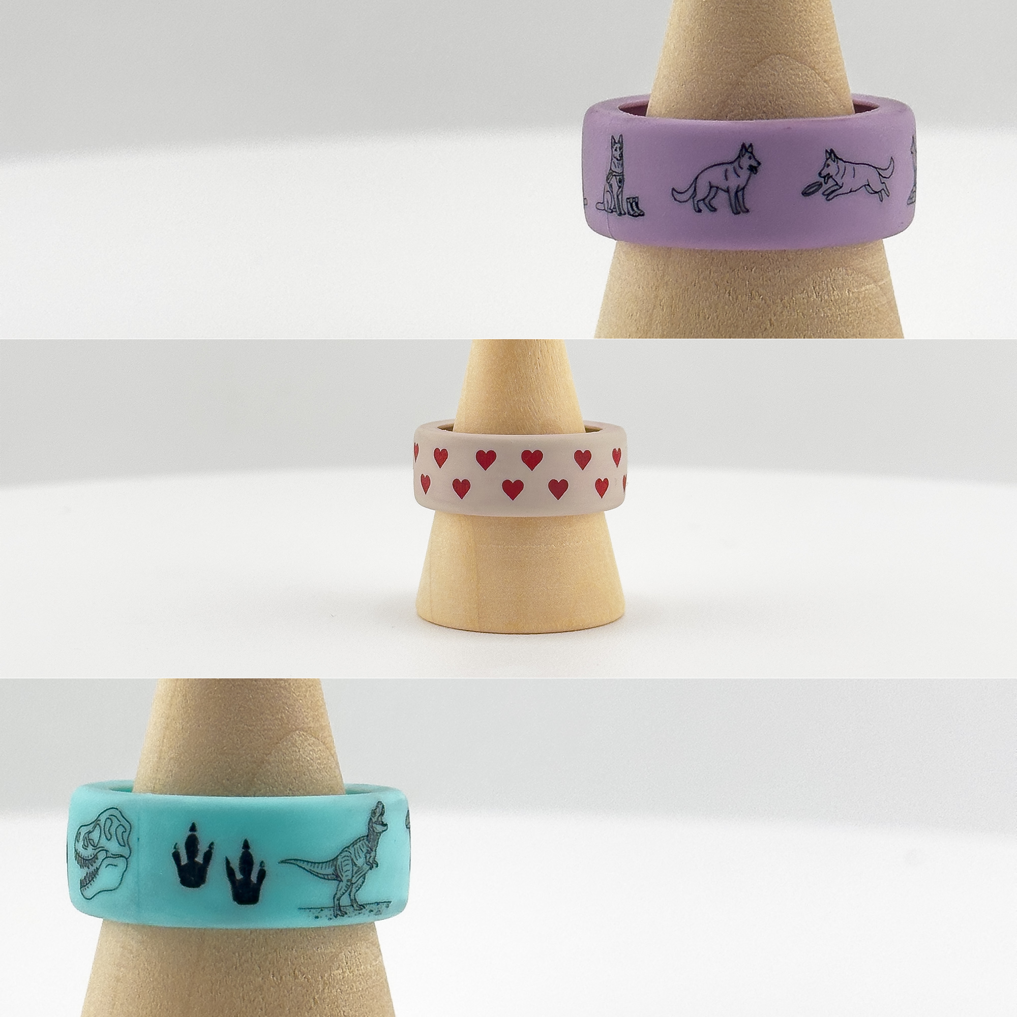 Custom Design Engraved Oura Ring Band Protector – Personalized Silicone Cover